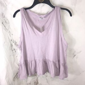 NWT Comune Mesme lilac ruffle top